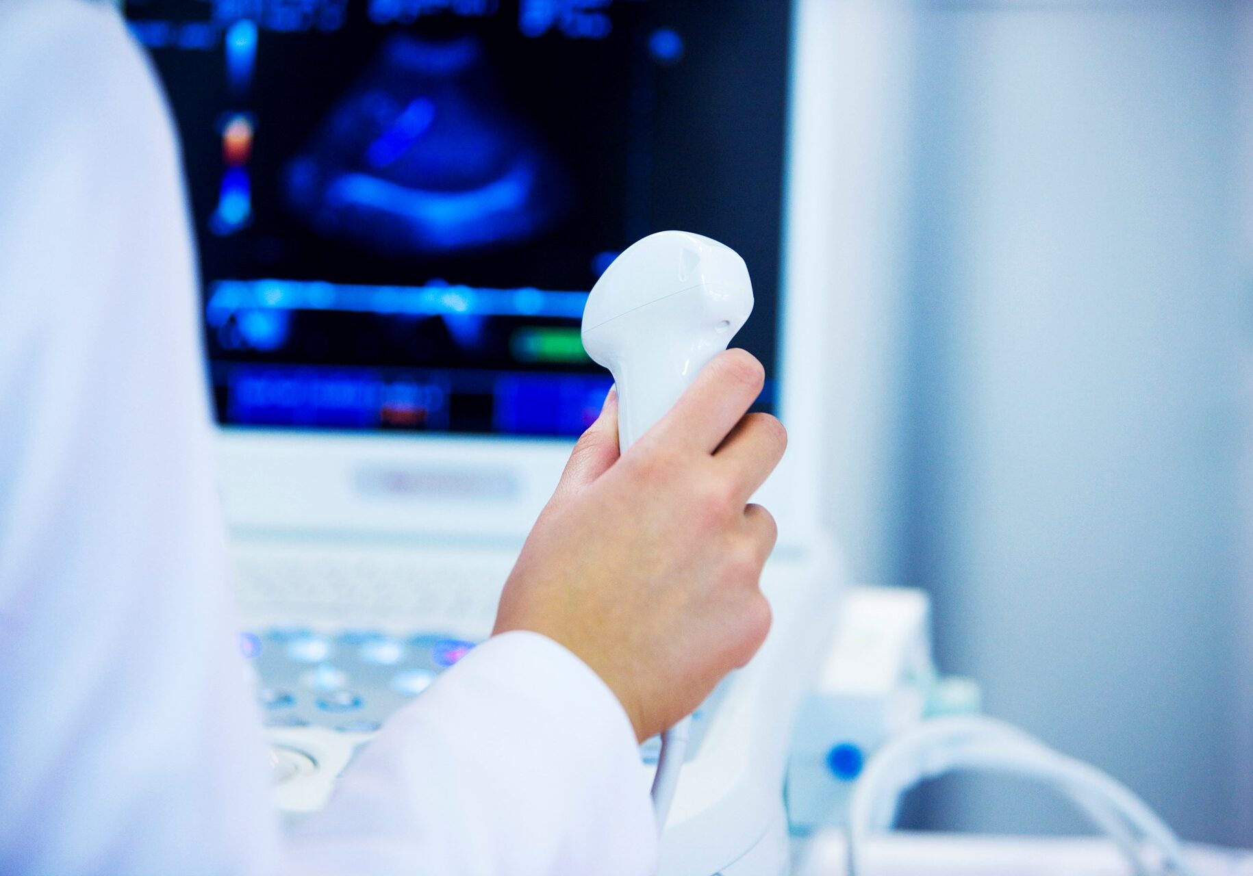 Ultrasound Scan, selective focus, space for copy,  canon 1Ds mark III